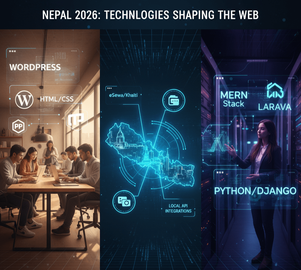 Technologies Used in Web Development in Nepal