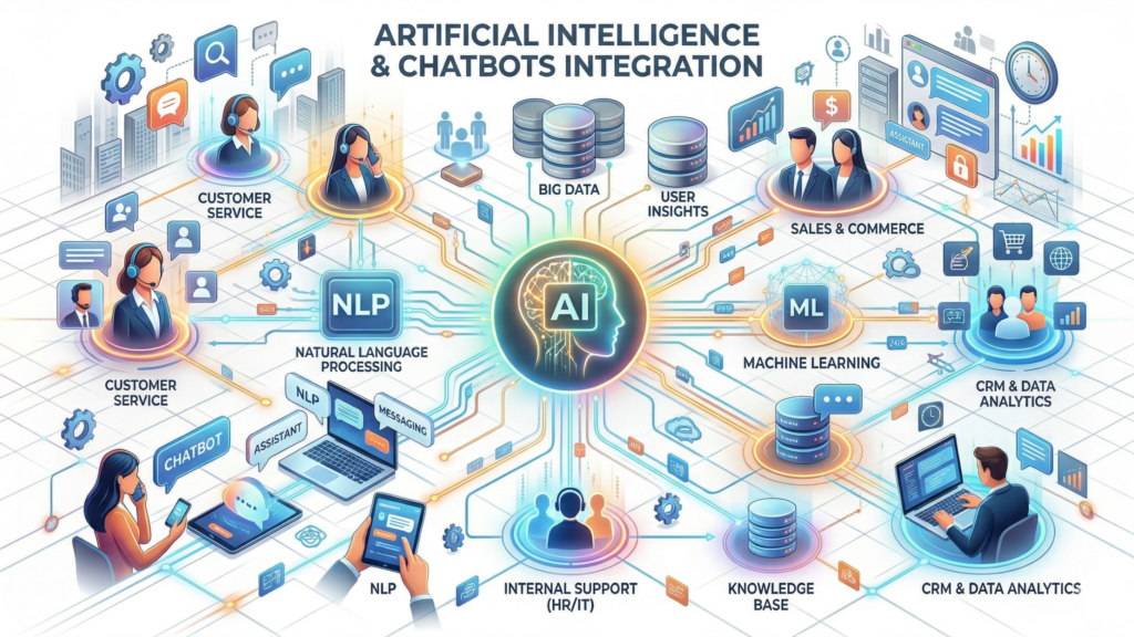 Artificial Intelligence and Chatbots Integration
