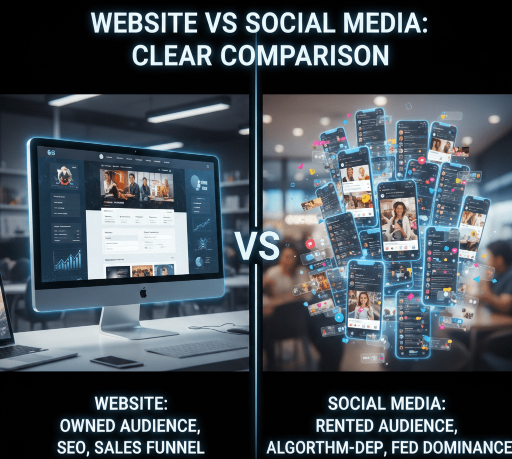 Business Website vs Social Media: Clear Comparison