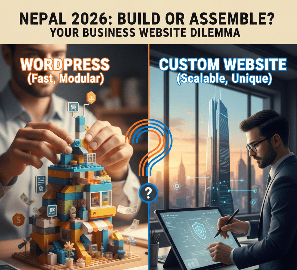 WordPress vs Custom Website: Which is Better for Businesses in Nepal?