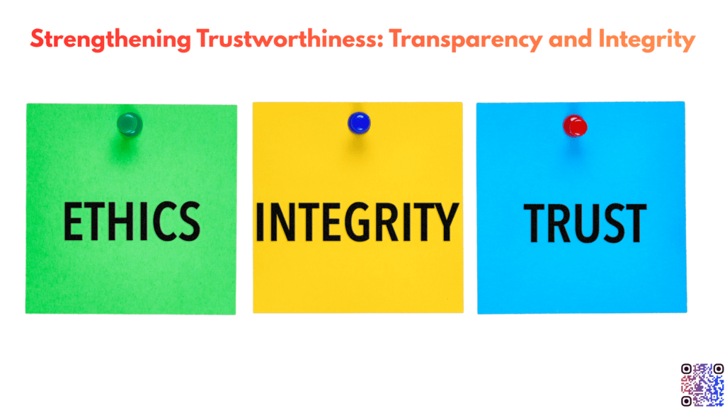 Strengthening Trustworthiness: Transparency and Integrity